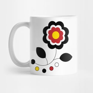 Ojibwe Four Directions Flower Beadwork Indigenous WAWEZHI CANADA Mug